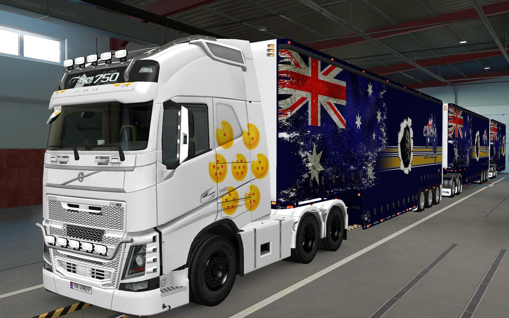 ETS2 - Volvo FH16 2012 Esferas Do Dragao Skin (1.37.x)