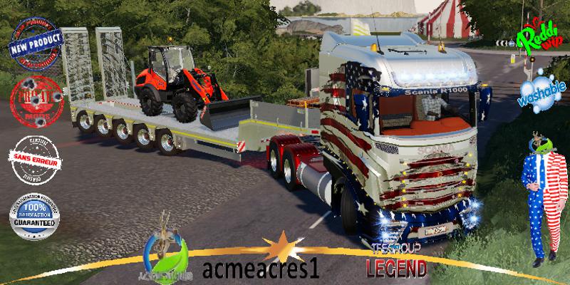 FS19 - Scania R1000 USA United V1.5