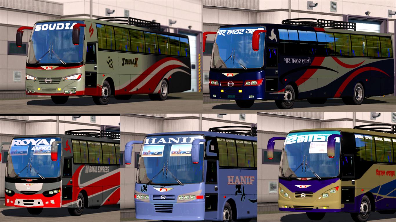 ETS2 - Hino AK1J Mega Mod with 12 Front & 17 Back (1.36.x)