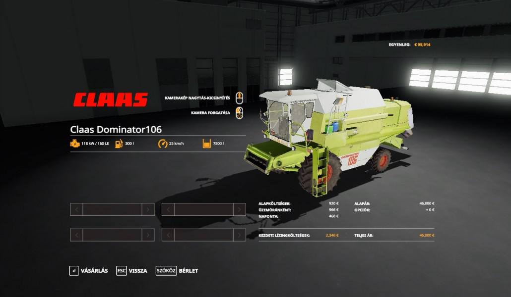 FS19 - Claas Dominator 106 V1.0.0.3