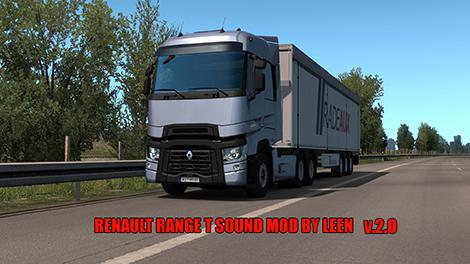 ETS2 - Renault Range T Sound Mod V2.0 (1.35.X)