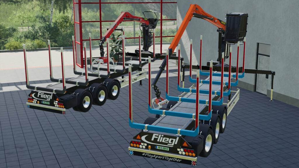 FS19 - Fliegl Timber-Runner Z-Crane Pack V1.0