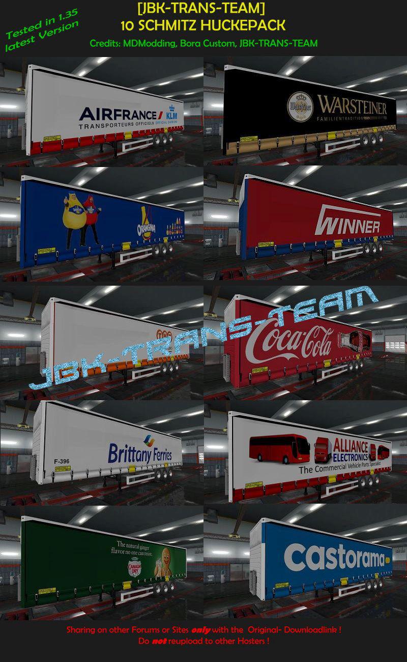 ETS2 - JBK 10 Schmitz Huckepack Trailer (1.35.x)