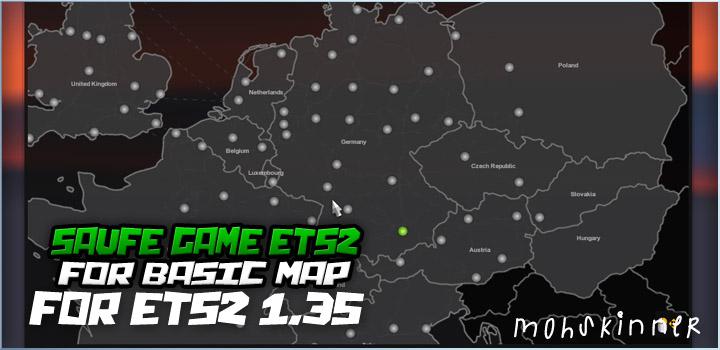 ETS2 - Basic Map for Save Game (1.35.X)