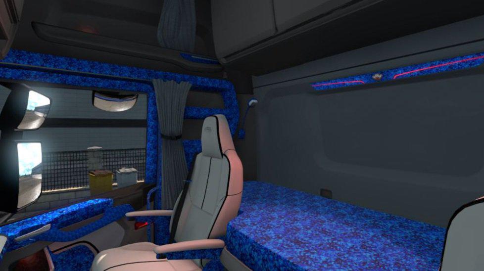 Ets Scania S Blue Pluche Interior Danish Style V X Euro Truck Simulator Mods Club