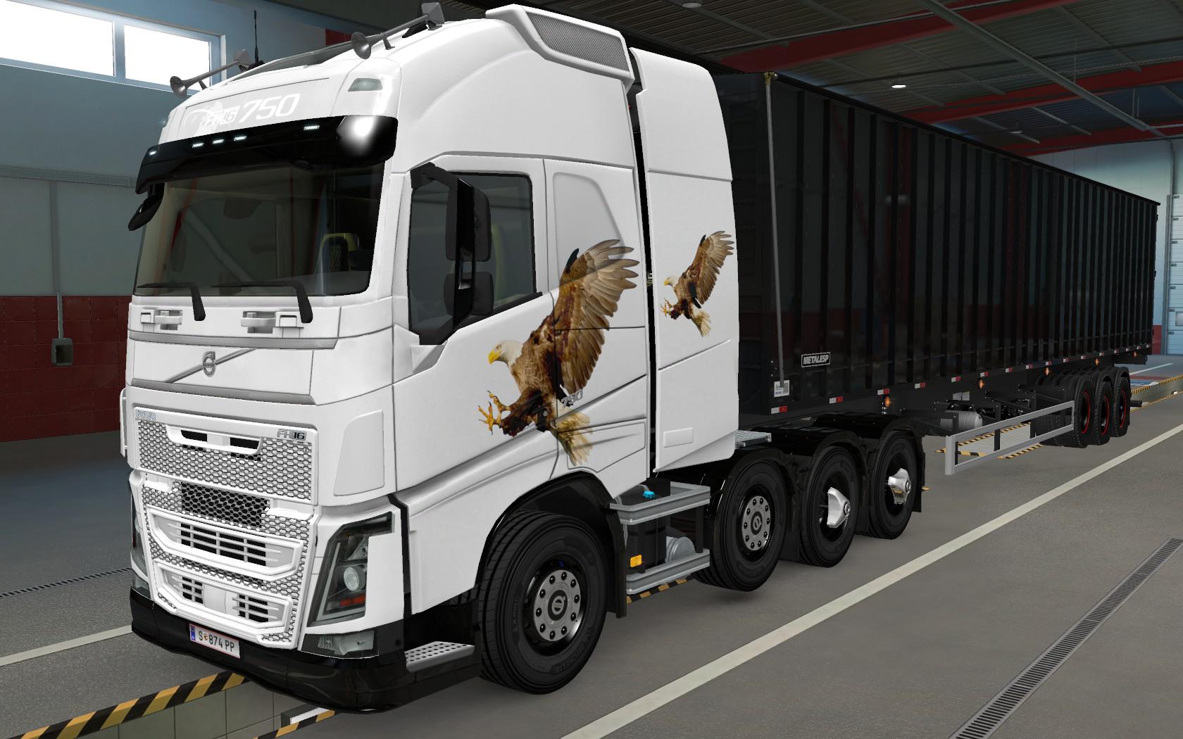 ETS2 - Volvo FH16 2012 8x4 Aguia Skin (1.39.x)