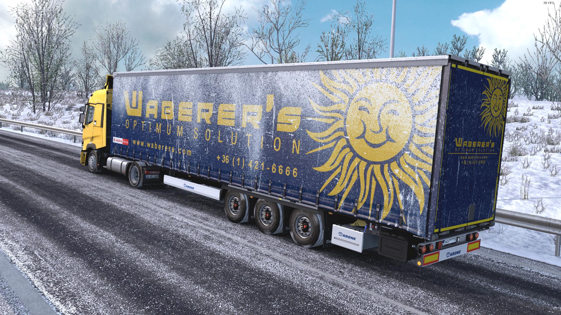 ETS2 - Snowy Waberer's Skin for Krone MegaLiner V1.0 (1.35.X)