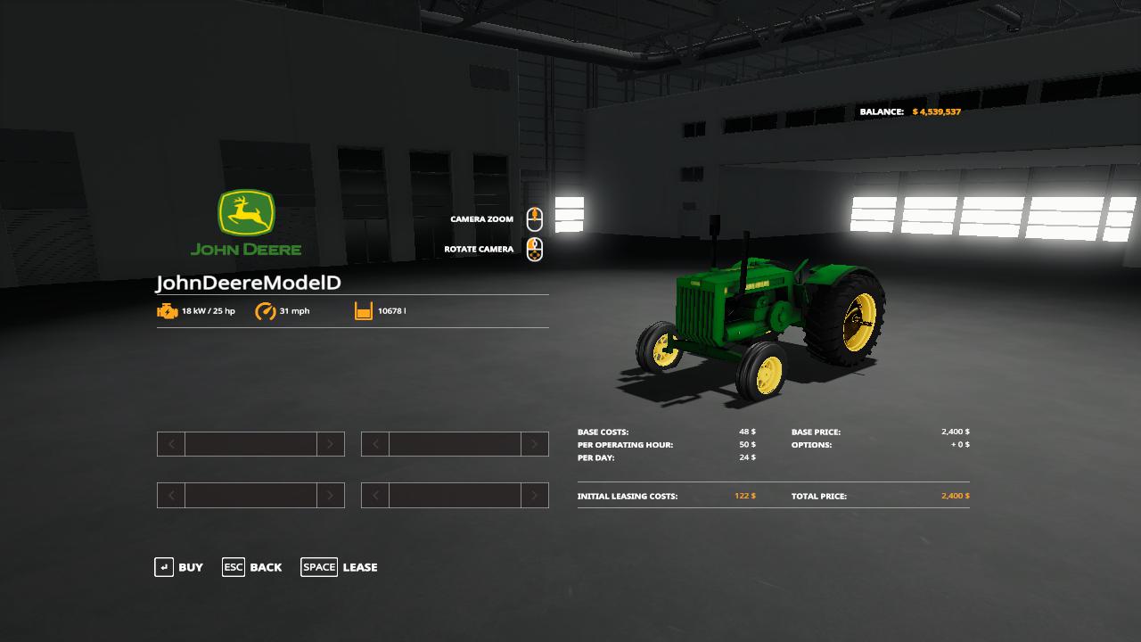 FS19 - John Deere model D beta