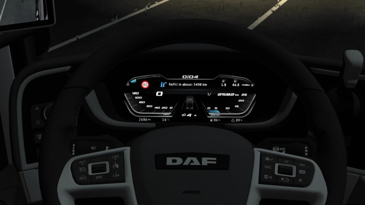 ETS2 - High Quality Dashboard - DAF 2021 XG & XG+ V2.0 (1.41.x) | Euro ...