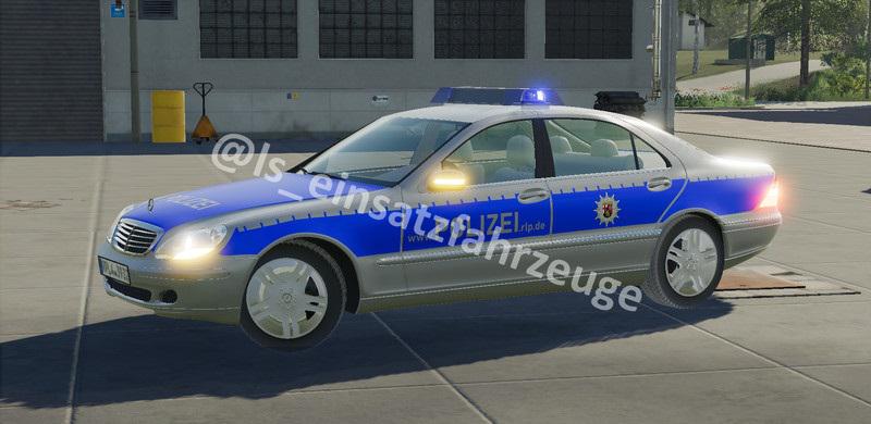 FS19 - Mercedes S500 Civil and German Police Car Mod V1.0