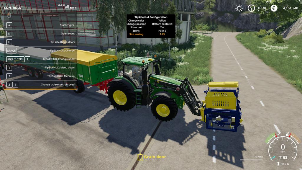 FS19 - Tip Side Hud V1.0.0.4