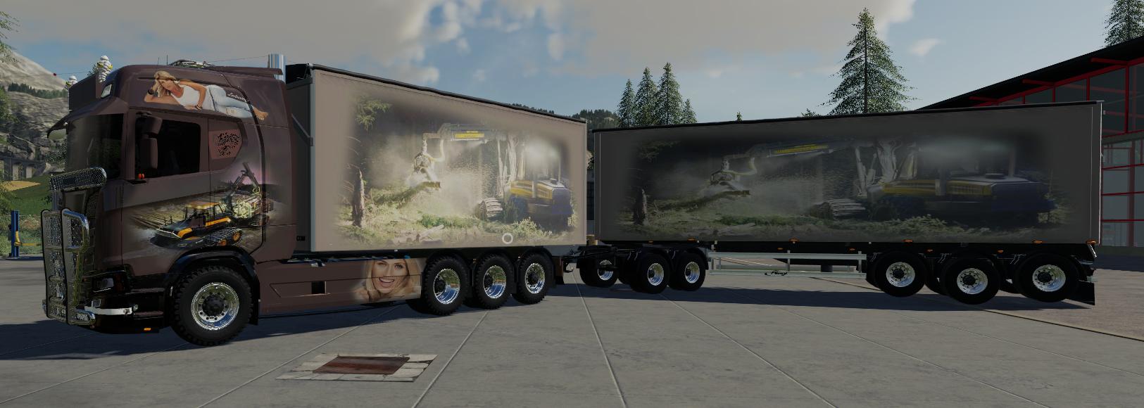 FS19 - Scaina Woodchips and Trailer V1.3