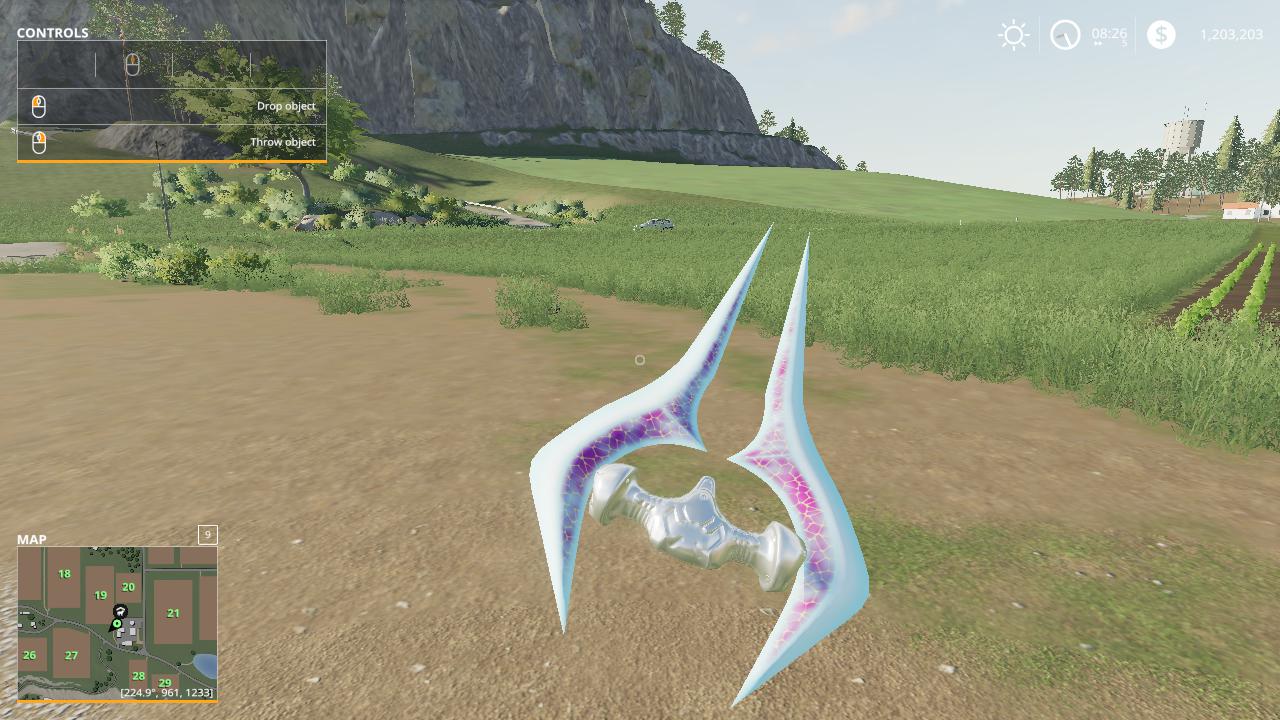 FS19 - Energy Sword Pickupable V1.0