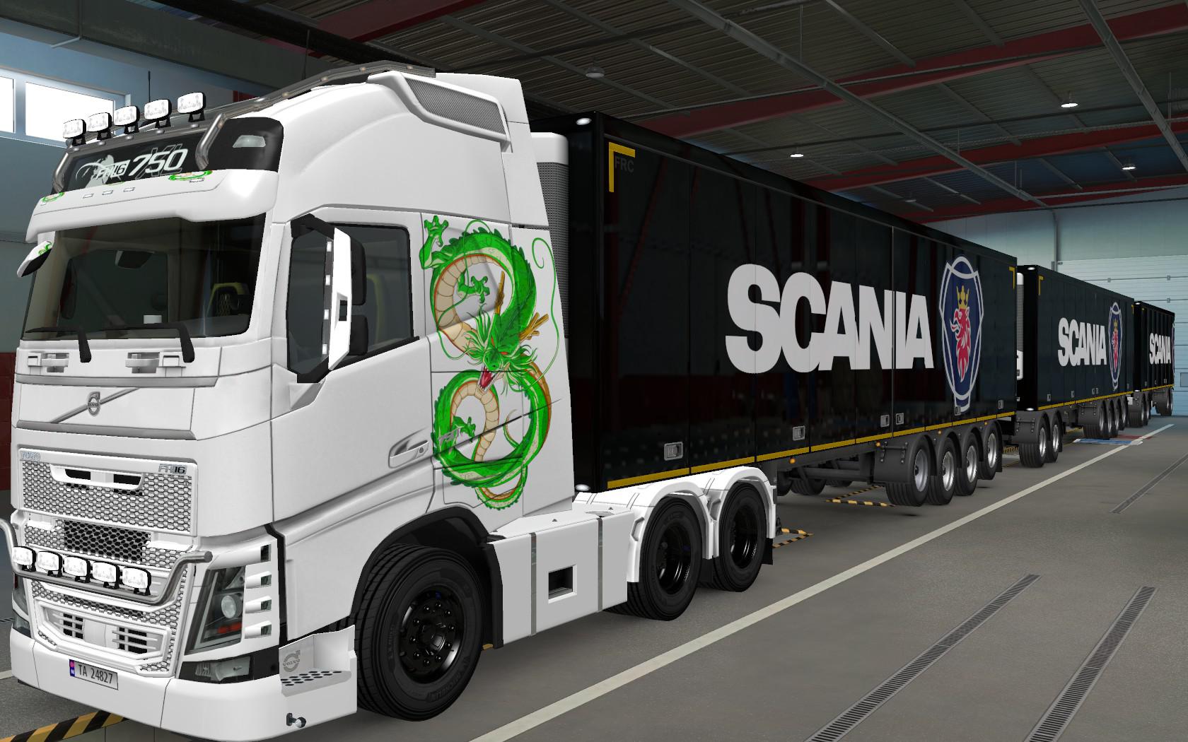 ETS2 - Volvo FH16 2012 Shenlong Skin (1.37.x)