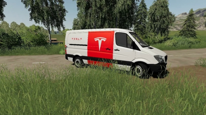 FS19 - Mercedes-Benz Sprinter Tesla Moblie Service V1.0