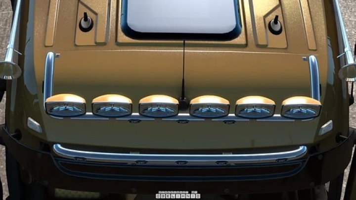 ETS2 - Kelsa Lightbars for Mercedes-Benz Actros MP3 & MP4 V1.2 Fixed (1.40.x)