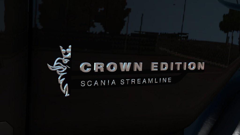 ETS2 - Crown Edition Badge for Scania RS By RJL V1.1 (1.38.x)