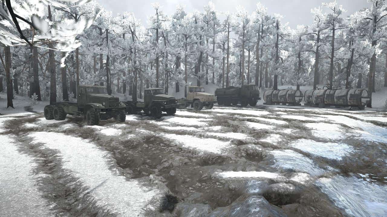 Spintires:Mudrunner - Winter in The Taiga Map V1.0