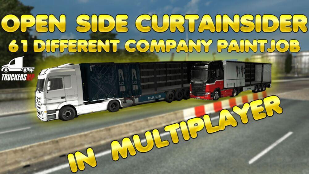 ETS2 - Open Side Trailers [MP] 1.39.x