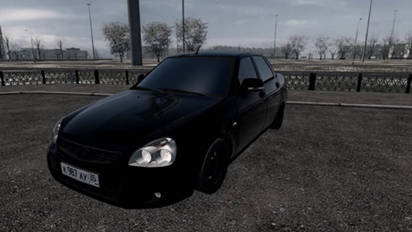 City Car Driving 1.5.9 - Lada 2170 Black Edition