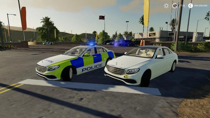 FS19 - Mercedes Sedan Hybrid UK Police / Taxi V1.0