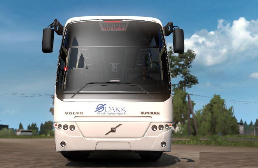 ETS2 - Volvo B12B TX Bus and DAKK Szeged Skin (1.36.x)