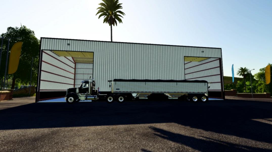 FS19 - 60x100 Foot Red Iron Building V1.0