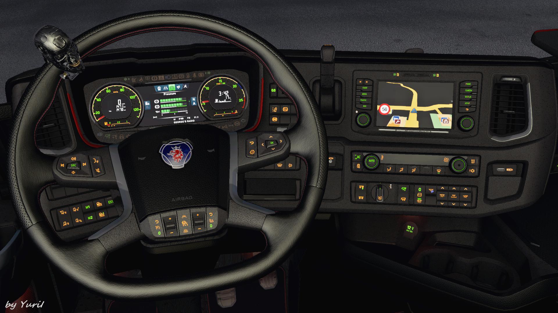ETS2 - Dashboard Light Scania S/R 2016 Pack V1.1 (1.39.x)