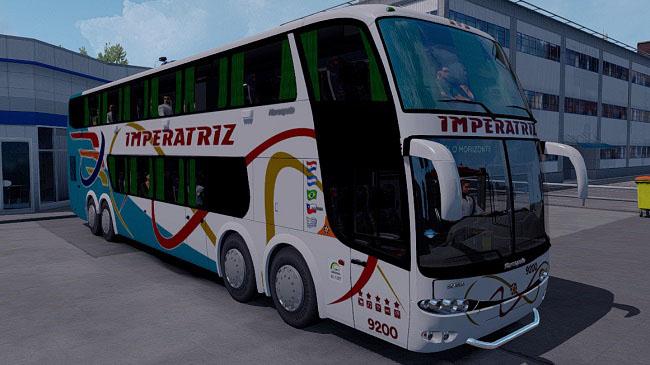 ETS2 - Marcopolo Paradiso G6 DD 8x2 Megaking Bus Mod (1.35.X)