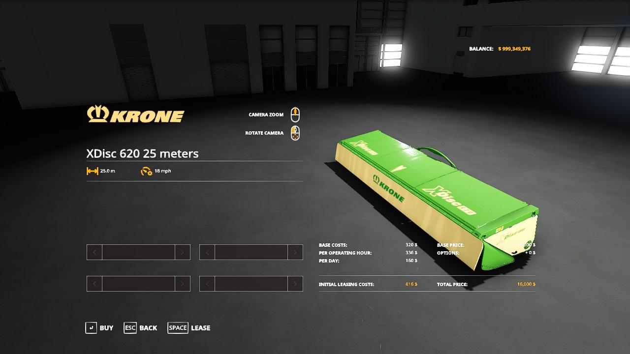 FS19 - Krone XDisc 620 25 Meters V2.0