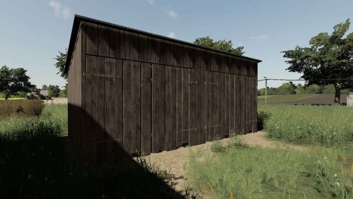 FS19 - Old Wooden Garage V1.0
