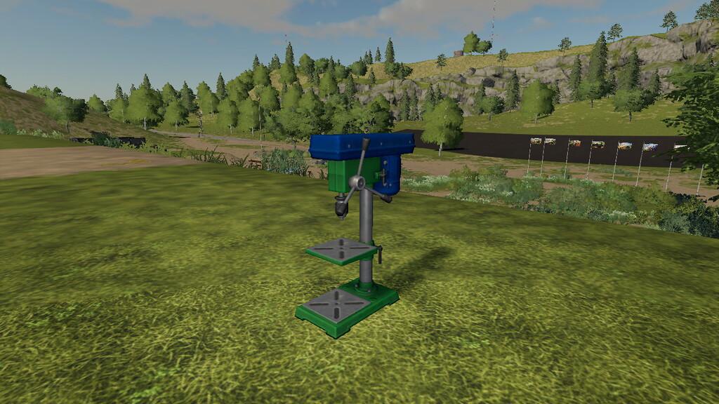 FS19 - Bench Drill And Grill Pack V1.1
