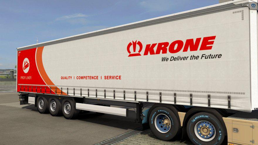 ETS2 - Krone Profiliner Multicolor Skin V1.0 (1.37.x)