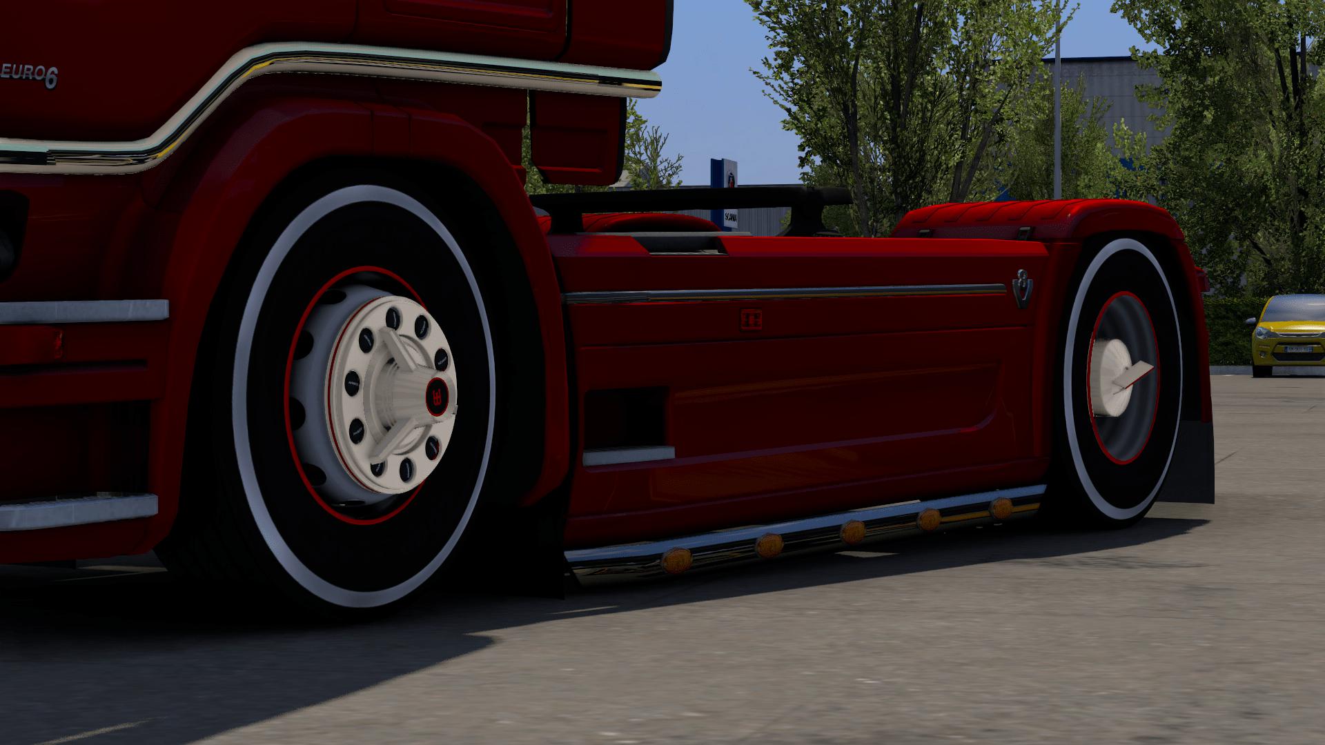 ETS2 - Turkish Chrome Frilly Rim and Tire (1.39.x)