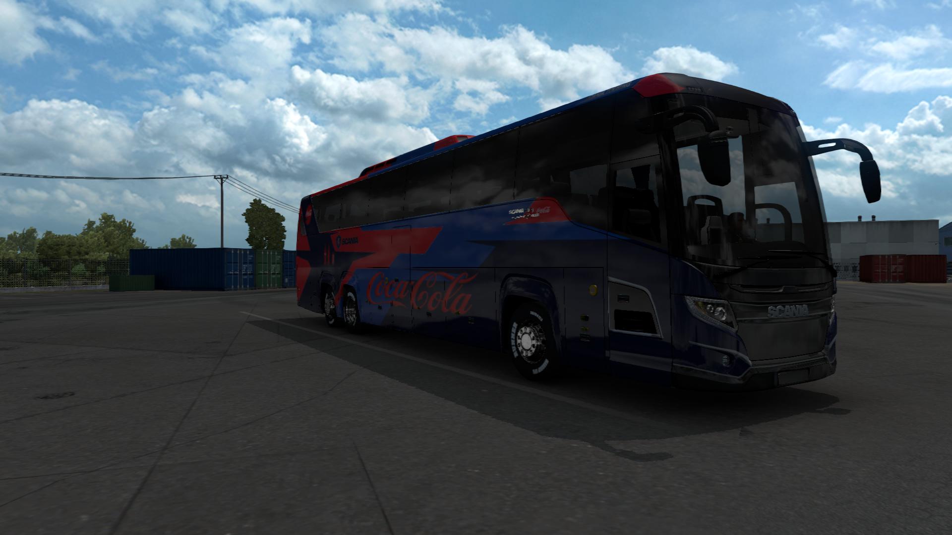 ETS2 - Scania Touring Cocala Officially Bus Skin Husni HD (1.39.x)