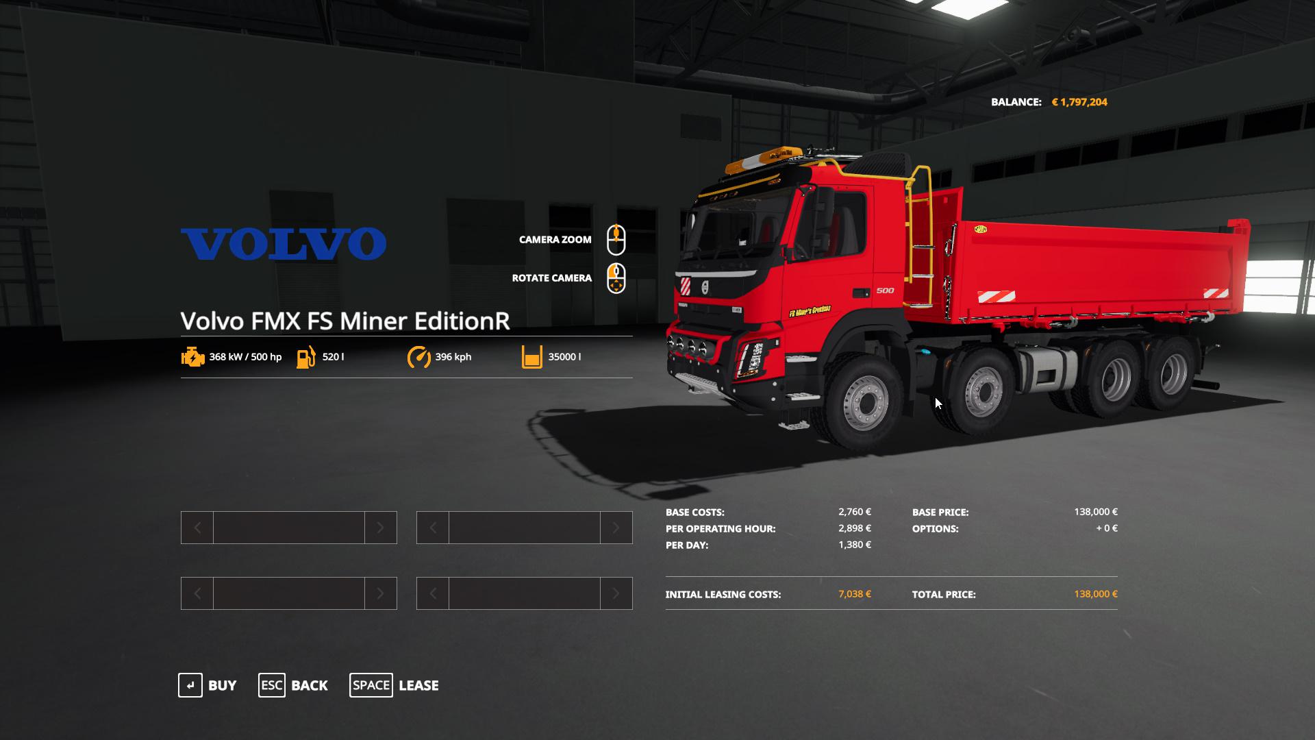 Fs19 Volvo Fmx 8x4 Meiller Tandem Tipper V10 Farming Simulator 6872