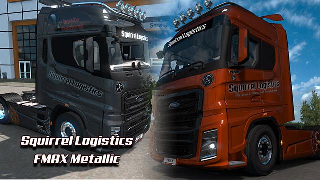 ETS2 - FMAX Squirrel Logistics Skin V1.0 (1.36.x)