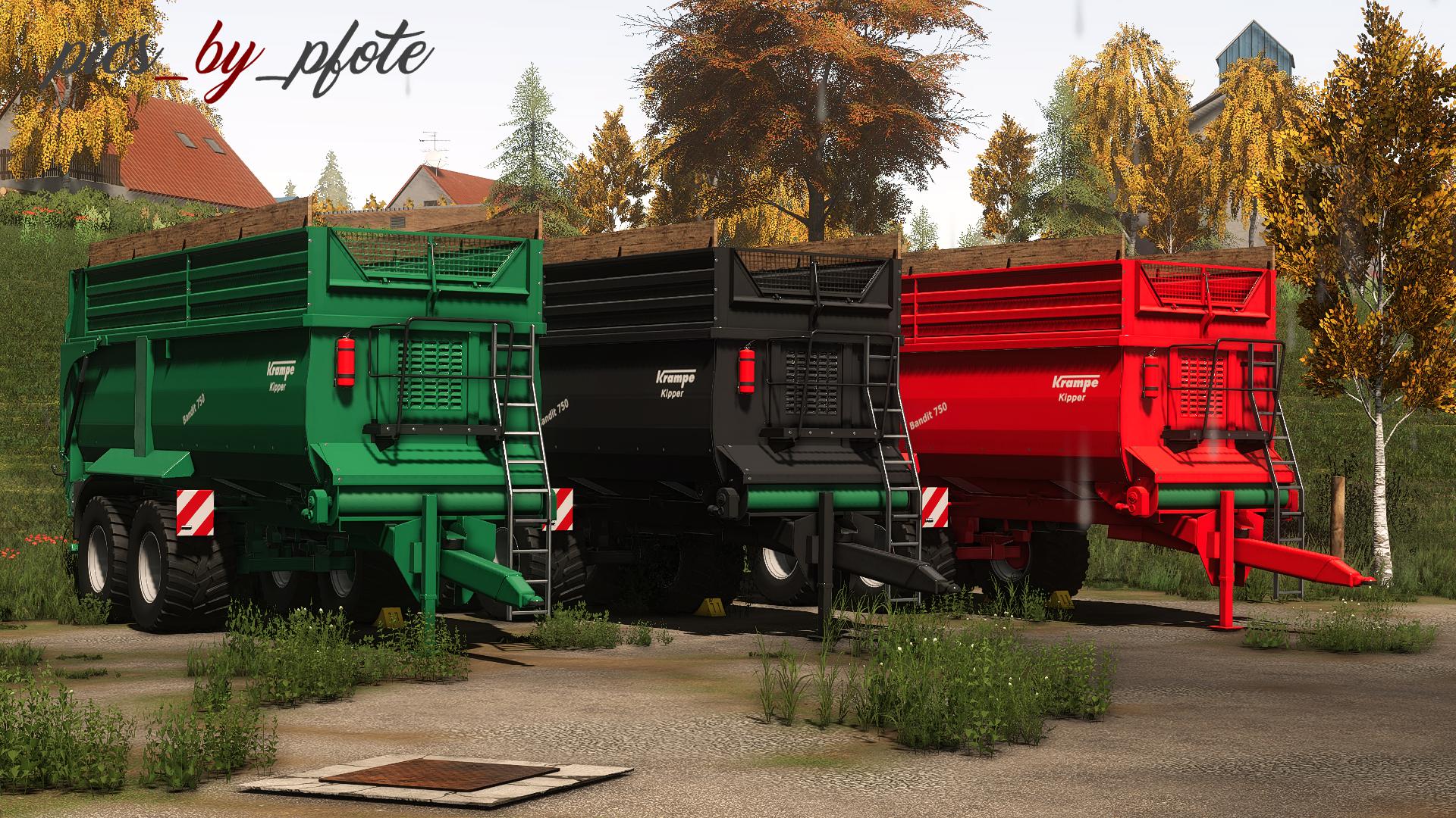 FS19 - Krampe Bandit 750 Trailer V1.1