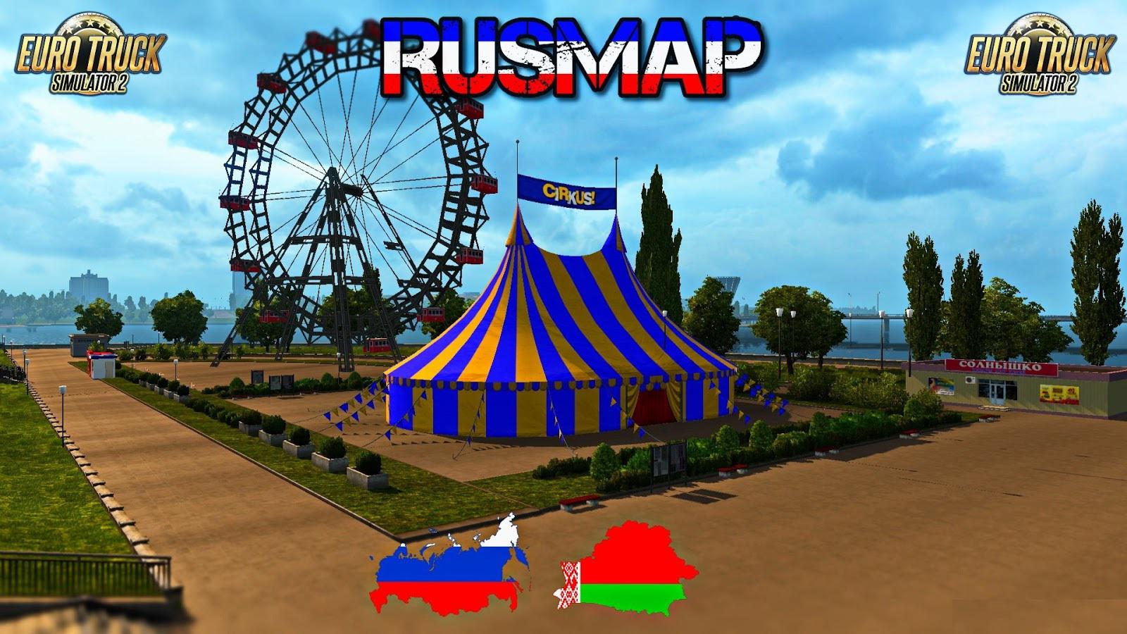 ETS2 - Rusmap V1.9.0 Fixed (1.35.X)