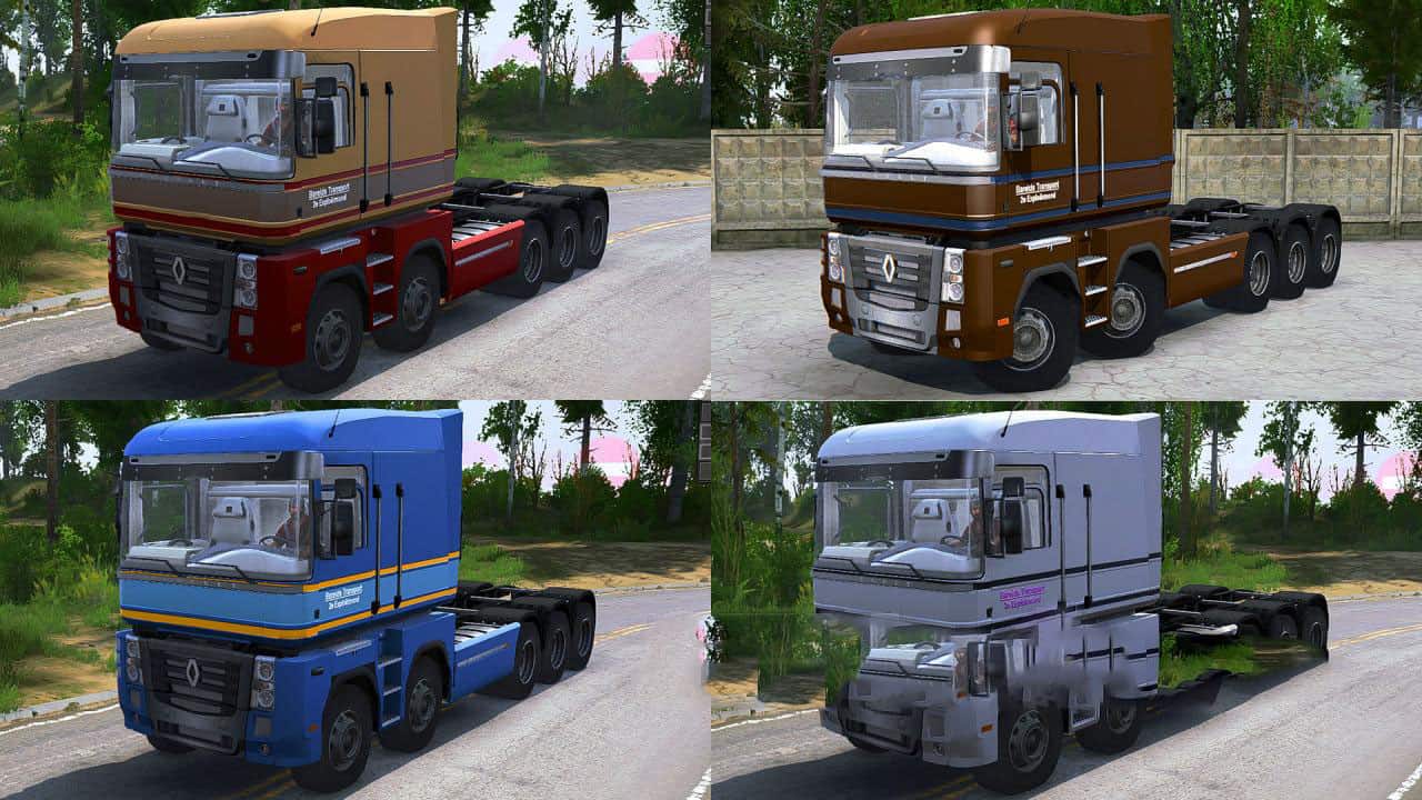 Spintires:Mudrunner - Texture Pack (16 PCS) for Renault Magnum 8x8 V1