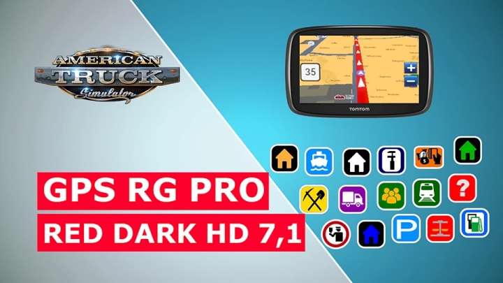 ATS - GPS RG Pro Red Dark HD V7.1 (1.41.x)
