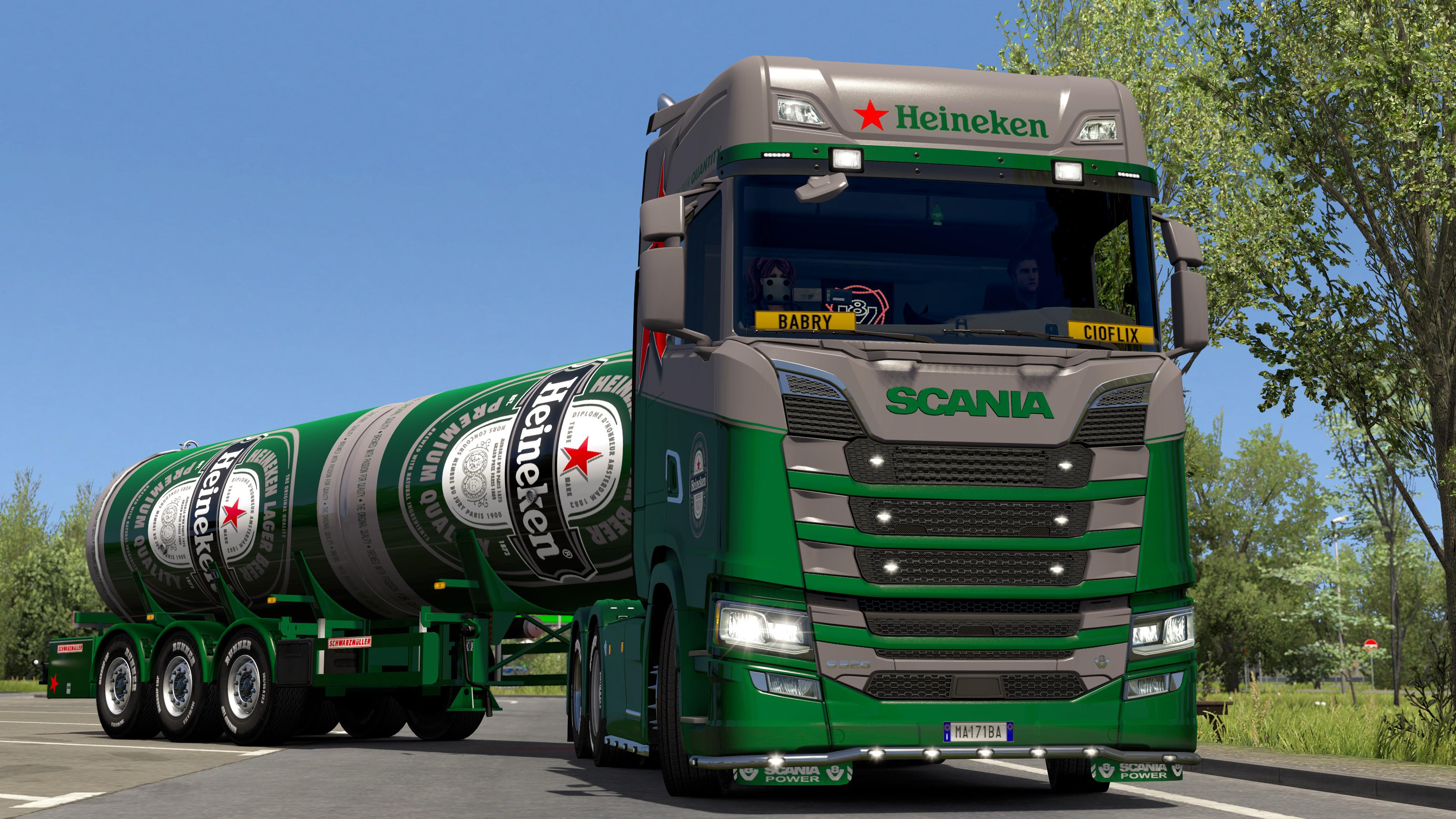 ETS2 - Heineken Scania & Trailer Skin (1.37.x)