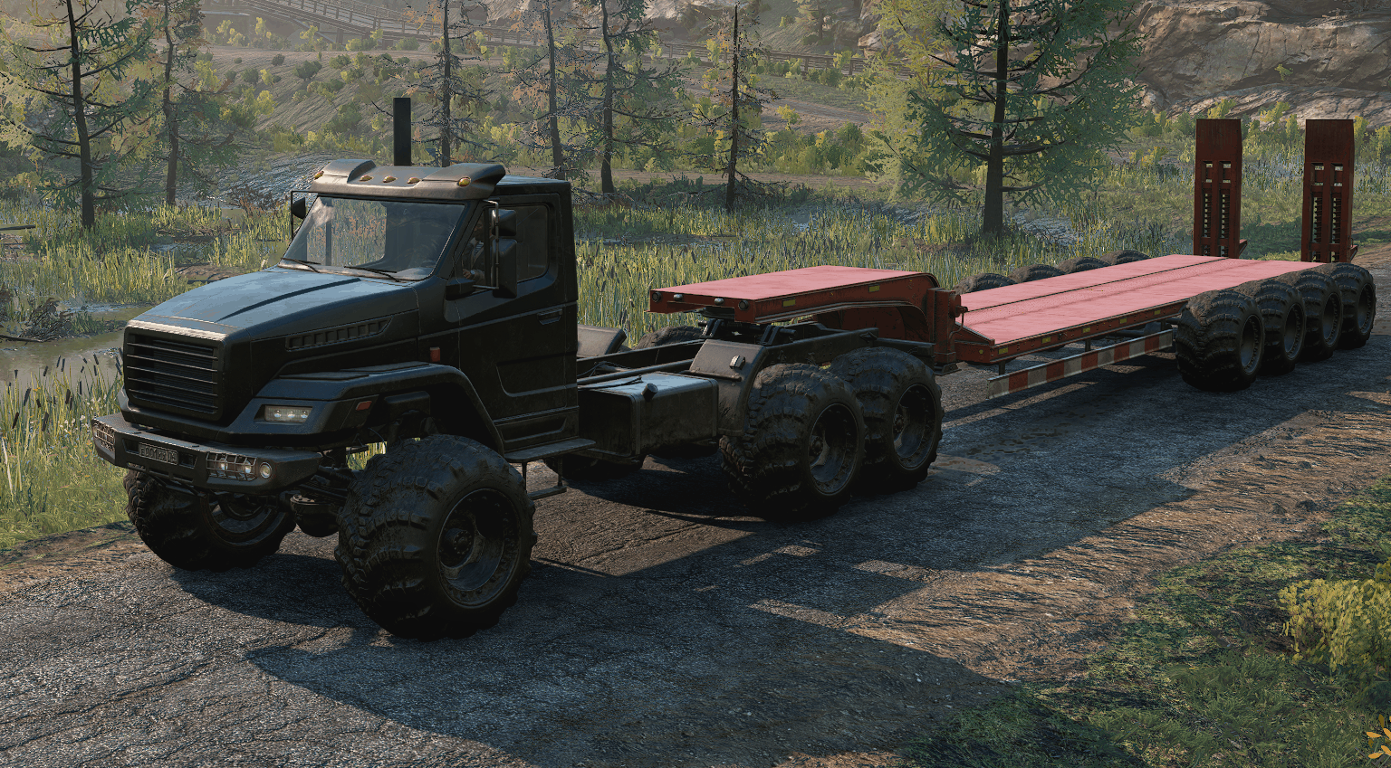 SnowRunner - Offroad Gooseneck Semitrailer V1