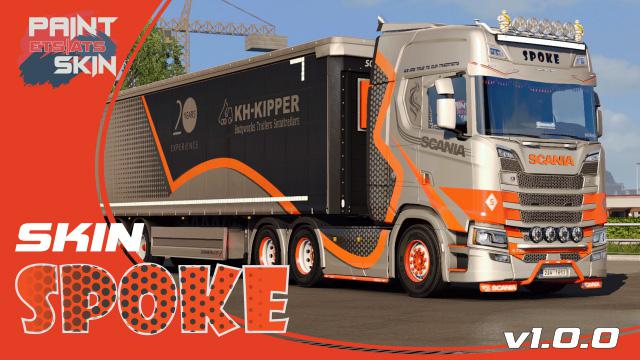 ETS2 - Scania S + Schwarzmuller Spoke Skin V1.0 (1.36.x)