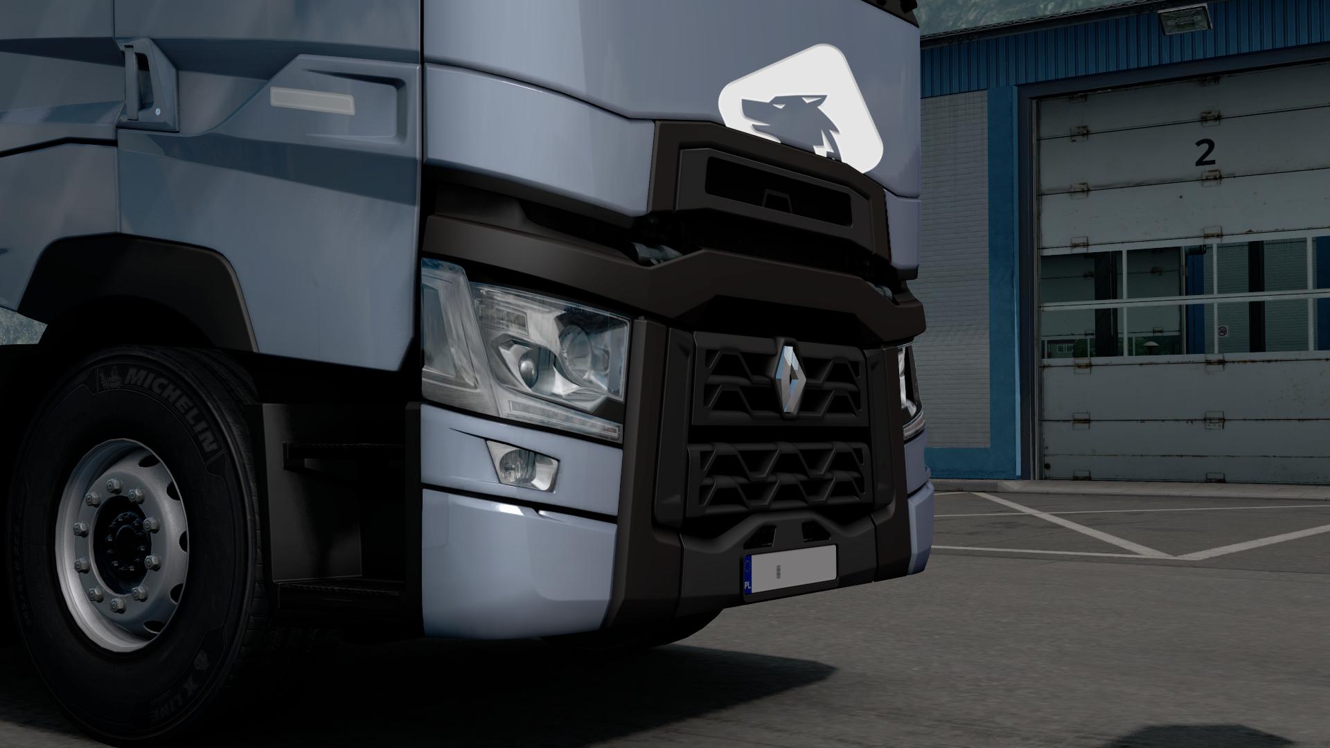 ETS2 - Renault T Registration Plate V1.0 (1.36.x)