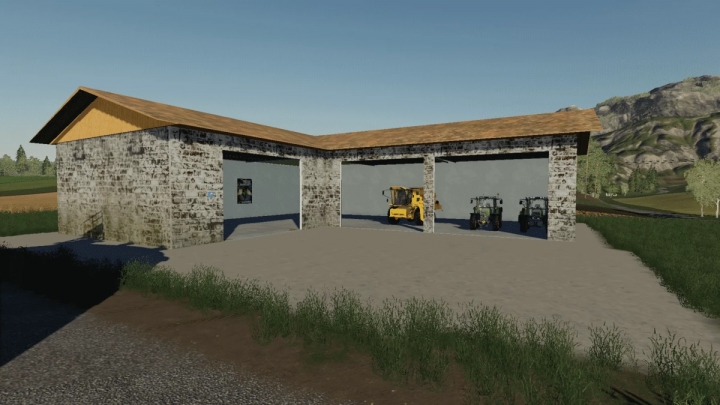 FS19 - Machine Hall With Workshop V1.0