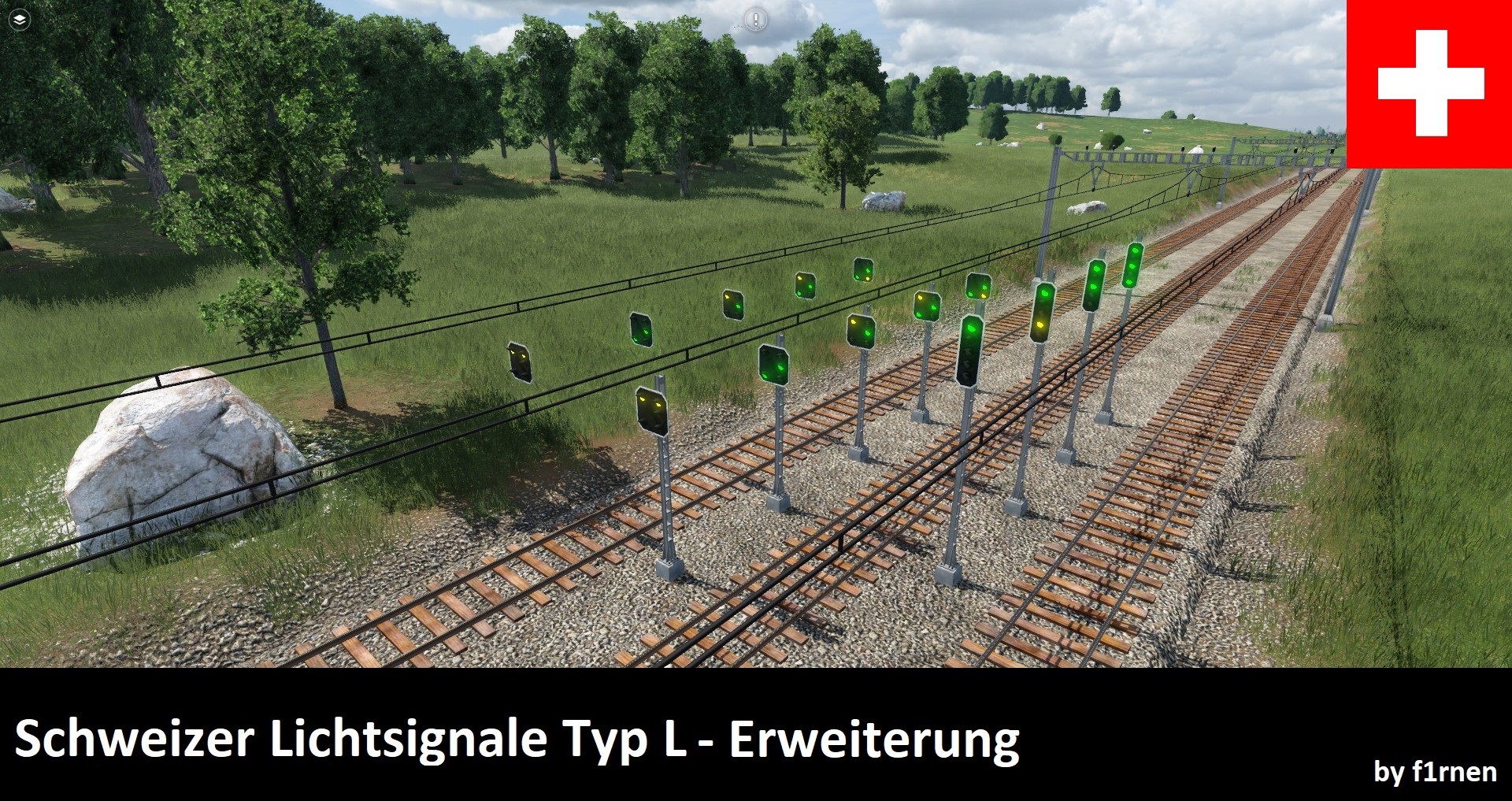 Transport Fever 2 - Swiss Light Signals Type L – Extension