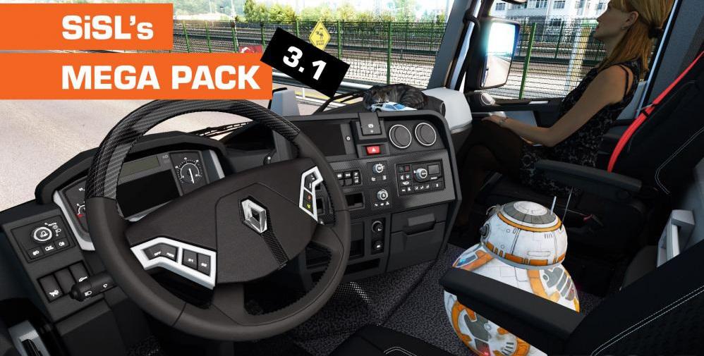 ETS2 - Mega Pack V3.1 (1.36.X)