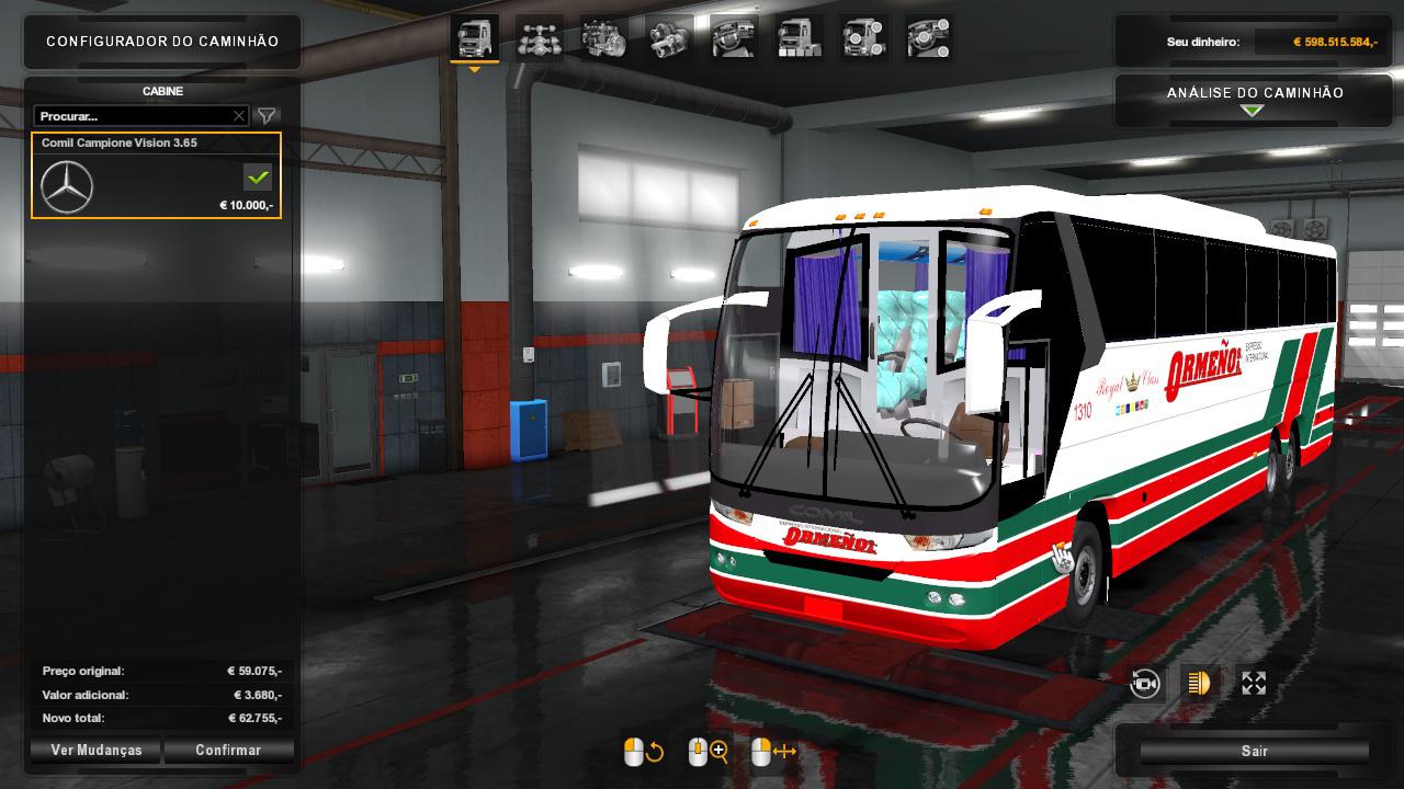 ETS2 - Comil Campione Vision 3.65 SC-VLV-MB Bus Mod V1.0 (1.36.x)