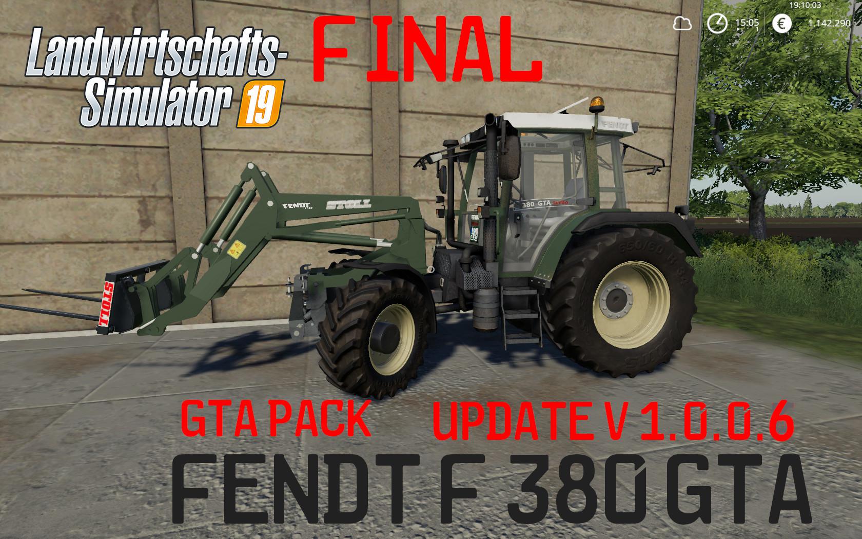 FS19 - Fendt F 380GTA V1.0.0.6